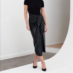 boa. Because of Alice leather skirt black new with tags